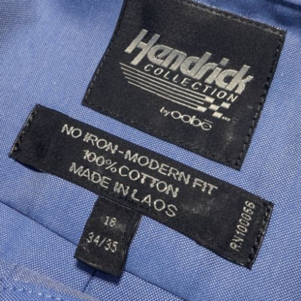 Hendrick Collection Men's Long Sleeve No Iron Modern Fit Button Up Shirt - Picture 6 of 9